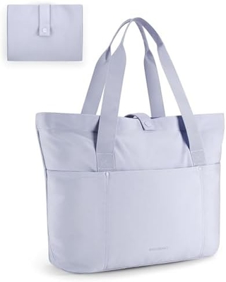 여성용 BAGSMART 토테 가방, 지퍼가 있는 접이 가능한 토테 가방 여행, 업무용 손바구니