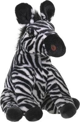 야생 공화국 Zebra Plush, stuffed 동물, Plush 장난감, 어린이 선물, Cuddlekins 12 인치, 다채로운