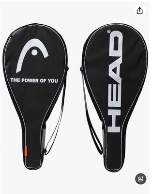 Tennis Racquet Cover Bag - Lightweight Padded Racket Carrying Bag w/Adjustable Shoulder Strap