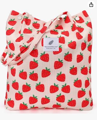 여자 여자, 큰 용량 코드루로이 재사용 식료품 배낭