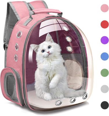 Bubble Carrying Bag for Small Medium dogs Cats, Space Capsule Pet Hiking backpack, Airline Approved Travel carrier - Grey