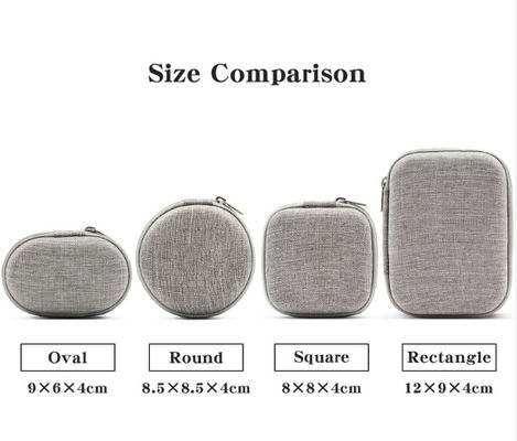 방수 미니 하드 여행 EVA 하드 케이스 지퍼 저장 벨벳 부리 및 여러 재료 선택