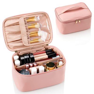 복층  Mesh Pockets 화장품 저장 가방 방수 저장 케이스 휴대 및 가벼운 쉽게 운반
