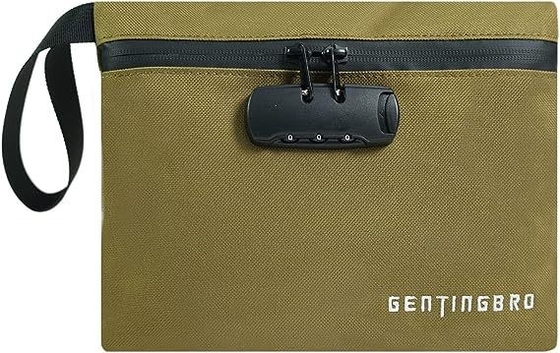 잠금으로 된 돈 가방 KaAutoler 방화 및 방수 현금 가방 Zipper 닫기 방화 안전 상자 돈 가방 Locki