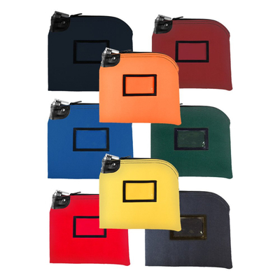 14oz 면화 캔버스 잠금 보관 가방 - 10W × 8H - 배송 준비