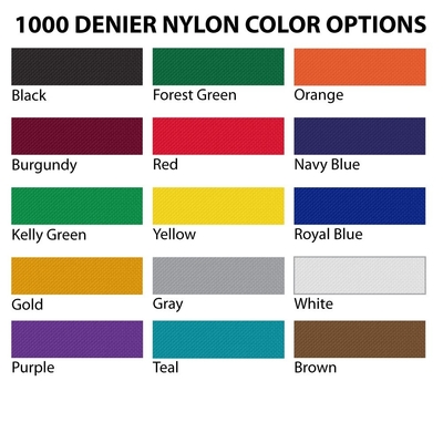 1000d 나일론 가죽 잠금 택배 가방 - 22w X 18h X 7d - 주문형