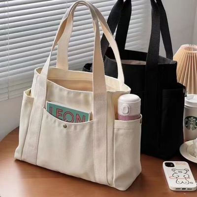 캔버스 가방 토트 밖으로 나가 캔버스 모든 것 일 높은 외모 수준 통근 큰 용량 예술 학생 단 어깨