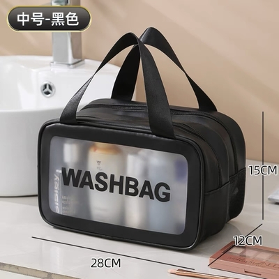 대용량 건조 및 습기 분리 메이크업 가방 휴대용 여성 화장품 저장 가방 2024 새로운 화장품 가방 여행 가방