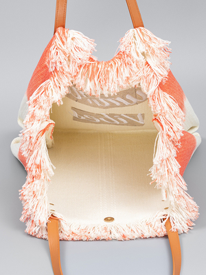 embroidered TOTE TASSEL DESIGN CANVAS BAG embroidered ALPHABET CANVAS UNDERARM NEW SHOULDER SUMMER HIGH CAPITY 여자용 가방