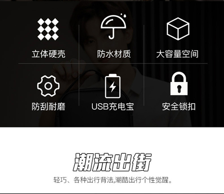 새로운 남자 가슴 가방 큰 용량 어깨 가방 크로스 보디 가방 남성 레저 사무실 아이패드 컴퓨터 가슴 가방 하드 셸