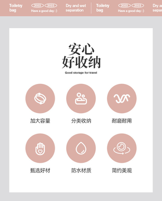 MAKEUP BAG 2023 NEW 휴대용 대용량 방수 여행용 휴대용 화장품 및 피부 관리 보관 가방
