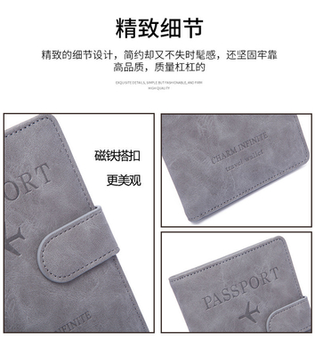 도둑질 방지 새로운 여행 다기능 여권 티켓 문서 보호 케이스 RFID 팩 카드 가방