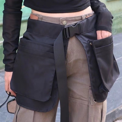 야외 MULTI-FUNCTIONAL MULTI-POCKET ZIPPER FANNY PACK 스포츠 패션 벨트 에프론 허리 봉지