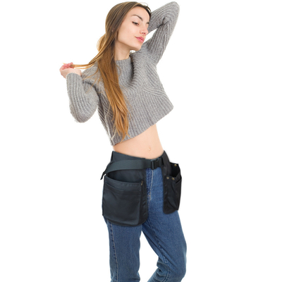 야외 MULTI-FUNCTIONAL MULTI-POCKET ZIPPER FANNY PACK 스포츠 패션 벨트 에프론 허리 봉지