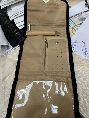 접는 보석 가방 여행용 휴대용 보석 보관용 가방 다목적 귀걸이 보석 가방
