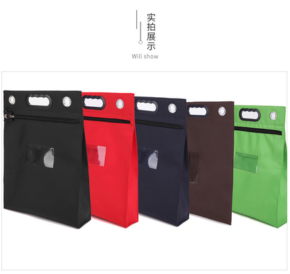 국경을 넘나드는 튼튼한 색상 옥스포드 옷 티켓 서류 가방 서류 가방 티켓 가방 배달 가방 쿠폰 가방 A4 종이 가방