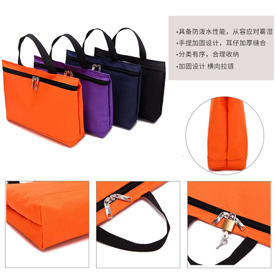 휴대용 문서 가방 옥스퍼드 옷 티켓 가방 메모 가방 방수 은행 메모 가방 메모 보관 가방