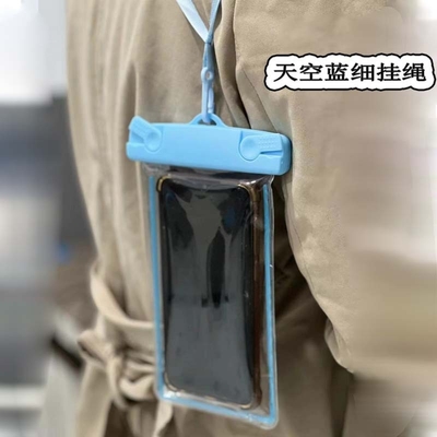 휴대전화 방수 가방 귀여운 빛나는 어두운 휴대전화 가방 드리프팅 수영장 터치 스크린 휴대전화 프로트
