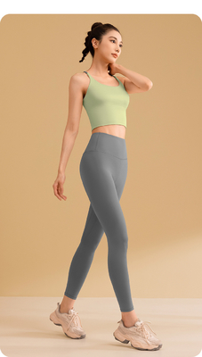 NEW SOLID COLOR SPLICING 요가 의류 빠른 건조한 충격 방지 모음 미용 백 스포츠 피트니스 의류 베이스