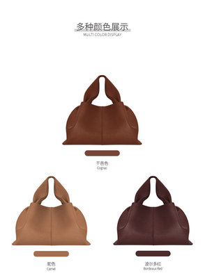 2024 NEW ALL-IN-ONE SOLID COLOR LUNCH BOX BAG 유럽과 미국 패션 핸드백 싱글 어깨 크로스보디 가방