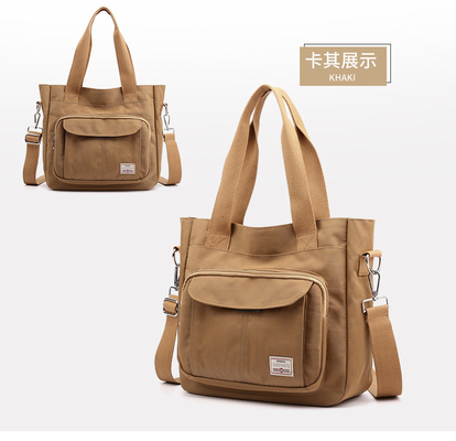 2024 NEW ATMOSPHERIC MOMMY BAG LARGE CAPITY 싱글 어깨 핸드 크로스보디 가방 나일론 천재 캐주얼 여자 어깨