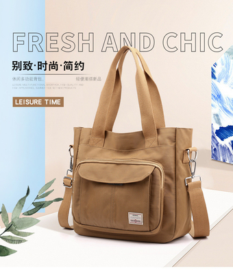 2024 NEW ATMOSPHERIC MOMMY BAG LARGE CAPITY 싱글 어깨 핸드 크로스보디 가방 나일론 천재 캐주얼 여자 어깨