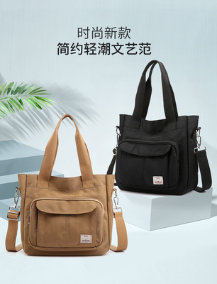 2024 NEW ATMOSPHERIC MOMMY BAG LARGE CAPITY 싱글 어깨 핸드 크로스보디 가방 나일론 천재 캐주얼 여자 어깨