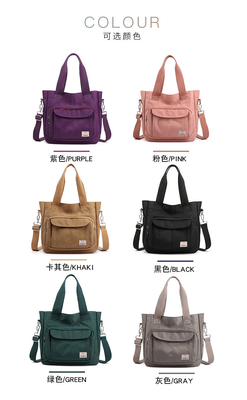 2024 NEW ATMOSPHERIC MOMMY BAG LARGE CAPITY 싱글 어깨 핸드 크로스보디 가방 나일론 천재 캐주얼 여자 어깨