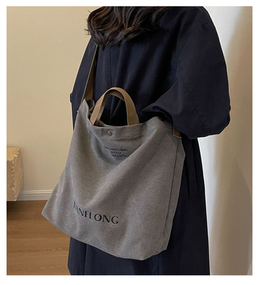 캔버스 TOTE BAG 스트리트 패션 대용량 어깨 가방 남성과 여성의 클래스 크로스 보디 가방 옷 가방 가방