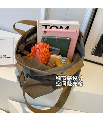 캔버스 TOTE BAG 스트리트 패션 대용량 어깨 가방 남성과 여성의 클래스 크로스 보디 가방 옷 가방 가방