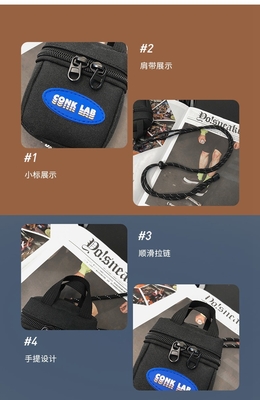 에어폰 가방 목에 매달린 미니 동전 가방 카드 가방 키 가방 크로스보디 가방 남성 패션 가방 장식용 작은 매달린 가방