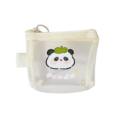 카툰 NET MONEY PURSE CUTE CHANGE 저장 가방 투명 휴대용 카드 주머니 빨간 봉투 미니 저장 가방