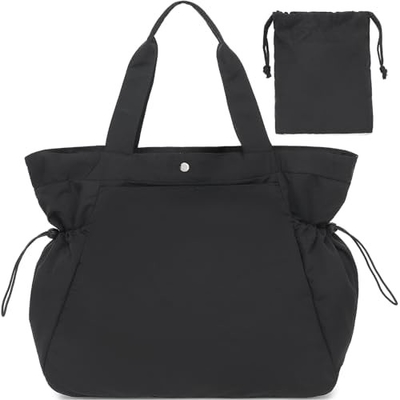 여자용 BTOOP TOTE BAG, 접이 가능한 해변 체육관 가방, 옆으로 긁는 가벼운 무게 여행, 업무용 상점 어깨 가방
