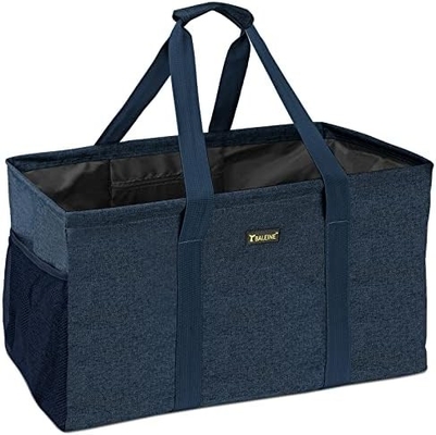 발레인 EXTRA LARGE UTILITY TOTE BAG WITH WIRE FRAME FOR STORE (블루, 16.5'X14'X10'')