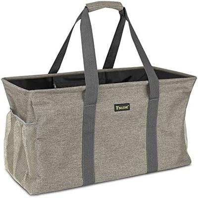 발레인 EXTRA LARGE UTILITY TOTE BAG WITH WIRE FRAME FOR STORE (블루, 16.5'X14'X10'')