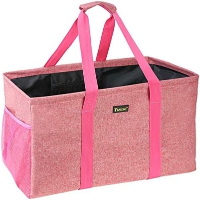 발레인 EXTRA LARGE UTILITY TOTE BAG WITH WIRE FRAME FOR STORE (블루, 16.5'X14'X10'')