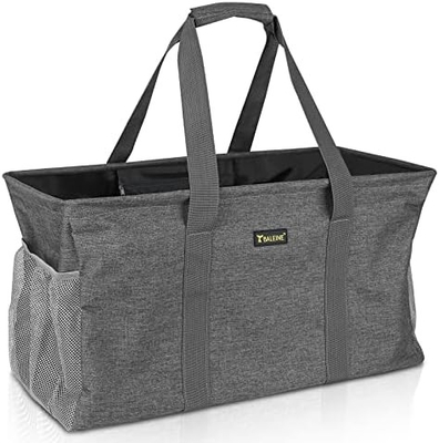 발레인 EXTRA LARGE UTILITY TOTE BAG WITH WIRE FRAME FOR STORE (블루, 16.5'X14'X10'')