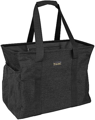 발레인 EXTRA LARGE UTILITY TOTE BAG WITH WIRE FRAME FOR STORE (블루, 16.5'X14'X10'')