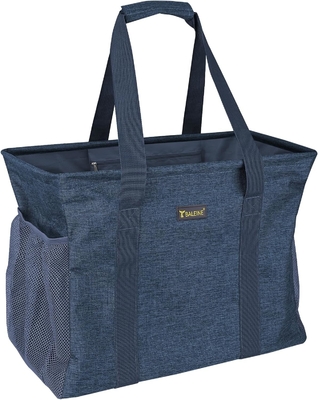 발레인 EXTRA LARGE UTILITY TOTE BAG WITH WIRE FRAME FOR STORE (블루, 16.5'X14'X10'')