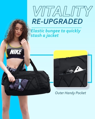 BAGSMART 체육관 가방 신발 칸막이와 젖은 주머니, 가벼운 스포츠 여행 듀펠 가방, C TO STORE 스포츠 신발 물