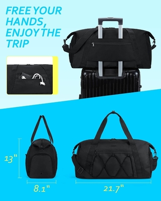 BAGSMART 체육관 가방 신발 칸막이와 젖은 주머니, 가벼운 스포츠 여행 듀펠 가방, C TO STORE 스포츠 신발 물