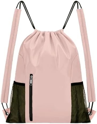 BEEGREEN DRAWSTRING-BACK-GYM-BAG, LARGE SPORTS BAG, STRING RUCKPACK CINCH BAG 남녀용 빨강