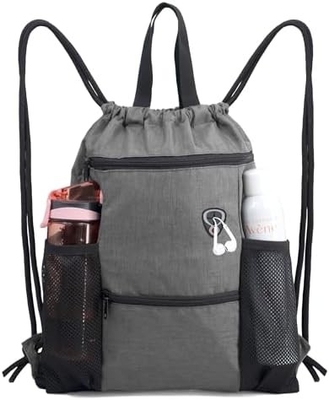 BEEGREEN DRAWSTRING-BACK-GYM-BAG, LARGE SPORTS BAG, STRING RUCKPACK CINCH BAG 남녀용 빨강
