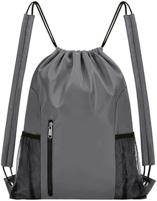 BEEGREEN DRAWSTRING-BACK-GYM-BAG, LARGE SPORTS BAG, STRING RUCKPACK CINCH BAG 남녀용 빨강