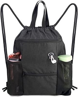 BEEGREEN DRAWSTRING-BACK-GYM-BAG, LARGE SPORTS BAG, STRING RUCKPACK CINCH BAG 남녀용 빨강