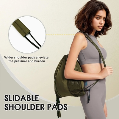 BEEGREEN DRAWSTRING-BACK-GYM-BAG, LARGE SPORTS BAG, STRING RUCKPACK CINCH BAG 남녀용 빨강