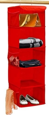 단순 가전용품 5 칸의 락 상자