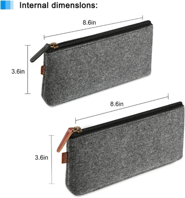 ProCase 펜 가방 펜 케이스, 필트 학생 서류 가구 가방 지퍼 가방 펜, 연필, 하이라이터, 젤 펜, 마커