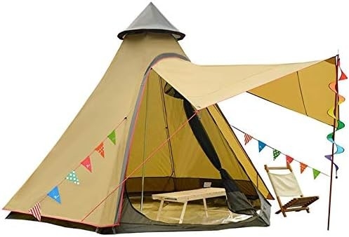 12'x10'x8'돔 캠핑 텐트 5-6인 4시즌 더블 레이어 방수 반UV 풍력 텐트 가족 야외 캠핑