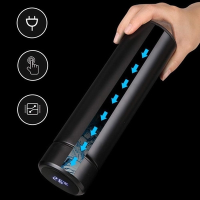 LED 온도 디스플레이가 있는 물병, 이중 벽화 진공 단열 물병, 스테인레스 스틸 스포츠 자동차